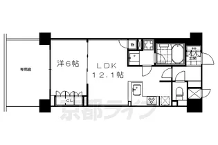 リーガル京都四条烏丸2【1階】の間取り