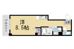 グランディール烏丸【4階】の間取り