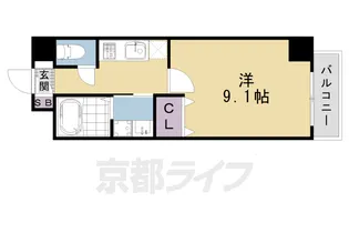 ラソ二条【1階】の間取り