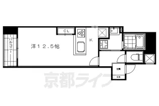 京都府京都市中京区天守町【マンション】の間取り