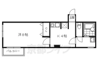 二条駅南【301号室】の間取り