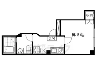 フェアリーベル二条城【101号室】の間取り