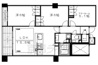 プレサンスグラン京都東洞院【101号室】の間取り