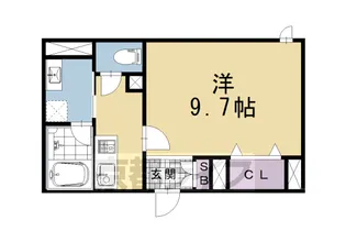 シャーメゾン京都朱雀【105号室】の間取り