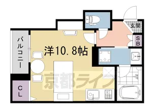 シャーメゾン高倉高辻【1階】の間取り