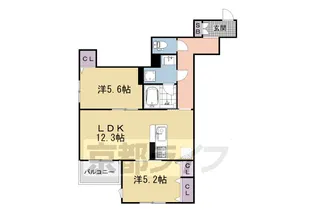 シャーメゾン大宮五条【2階】の間取り