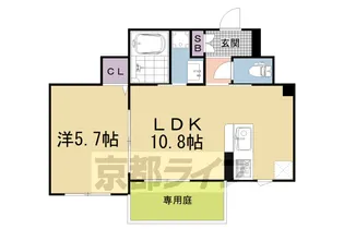 シャーメゾン大宮五条【1階】の間取り