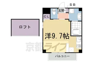 セント相合町【201号室】の間取り