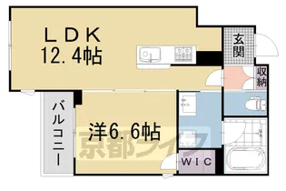 シャーメゾン祠西洞院二条【203号室】の間取り