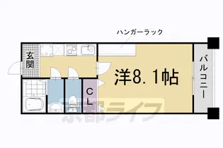 MESA VERDE 御薗橋Ⅱ【201号室】の間取り