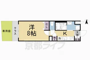 ベラジオ雅び京都清水五条【103号室】の間取り