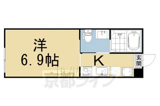 サンクトスコート五条室町【404号室】の間取り