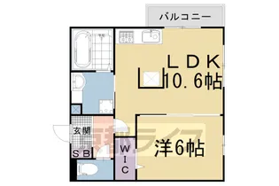 メゾン・ソネット二条新町【2階】の間取り