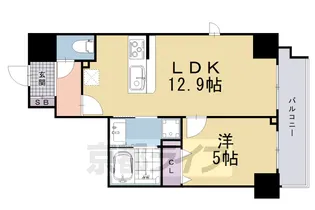 PADMA烏丸御池(仮称 D-room神明町)【2階】の間取り