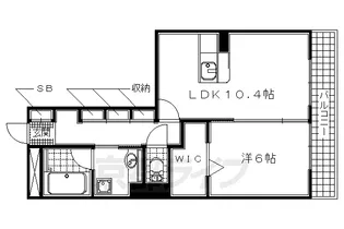 京都府宇治市木幡【アパート】の間取り