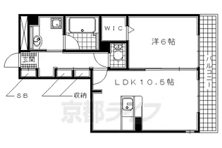 京都府宇治市木幡【アパート】の間取り
