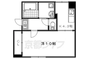 サン グリーン ハウス【308号室】の間取り
