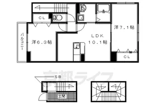 サンタ・シーマ【3階】の間取り
