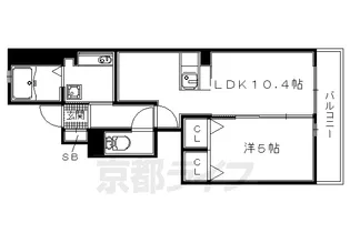フルーレ神明【103号室】の間取り