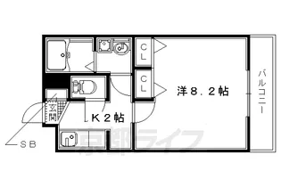 ソレアード 一里山【101号室】の間取り
