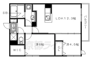 アラモード寺田【1階】の間取り