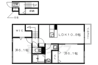 イルセット【B205号室】の間取り