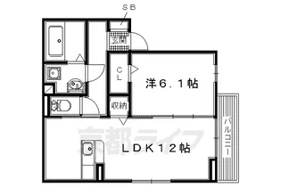 エクセレンス大畔【2階】の間取り