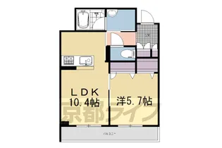 シャーメゾン笹りんどう【1階】の間取り