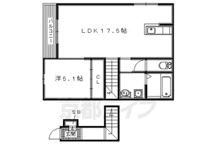 GREEN village【102号室】の間取り