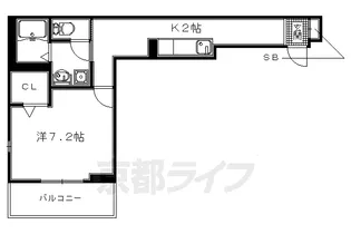 京都府城陽市寺田【アパート】の間取り