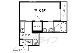 ラ・ベルヴィ【2階】の間取り