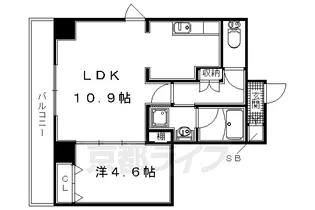 LIFE BLDG【304号室】の間取り