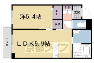 京都府城陽市富野【マンション】の間取り