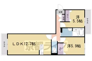 シャーメゾンレフィーノ【205号室】の間取り
