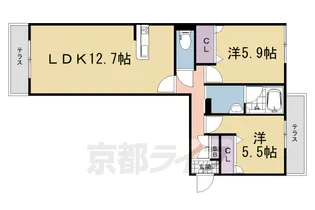 シャーメゾンレフィーノ【306号室】の間取り
