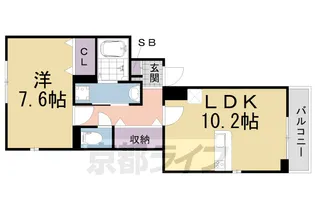 リアシード【1階】の間取り