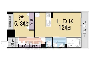 京都府城陽市長池【マンション】の間取り
