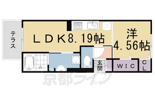 京都府京田辺市薪西窪【アパート】の間取り