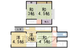 京都府京都市左京区下鴨森ケ前町【一戸建】の間取り