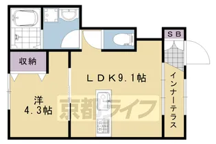 ベル・グラース【1階】の間取り