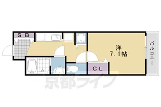 京都府京都市西京区桂上野東町【アパート】の間取り