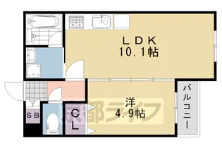 リアン桂イースト【2階】の間取り