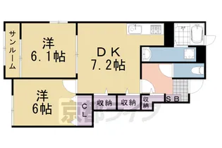 ベルデーア【1階】の間取り