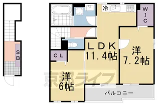 モルトベーネ【2階】の間取り