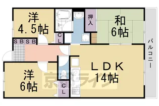 パストラルコート【206号室】の間取り
