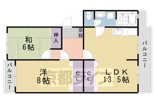 ポンパプラザⅡ【302号室】の間取り