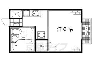 エーデルハイム並河【205号室】の間取り