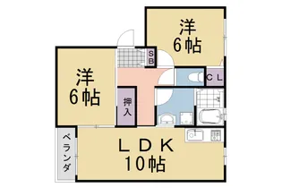 ALLURE Chiyokawa【201号室】の間取り