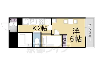 レオパレス昇【205号室】の間取り