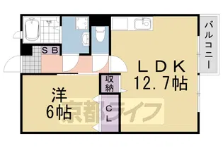 エクセル亀岡A【2階】の間取り